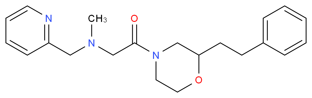 N-methyl-2-oxo-2-[2-(2-phenylethyl)-4-morpholinyl]-N-(2-pyridinylmethyl)ethanamine_Molecular_structure_CAS_)
