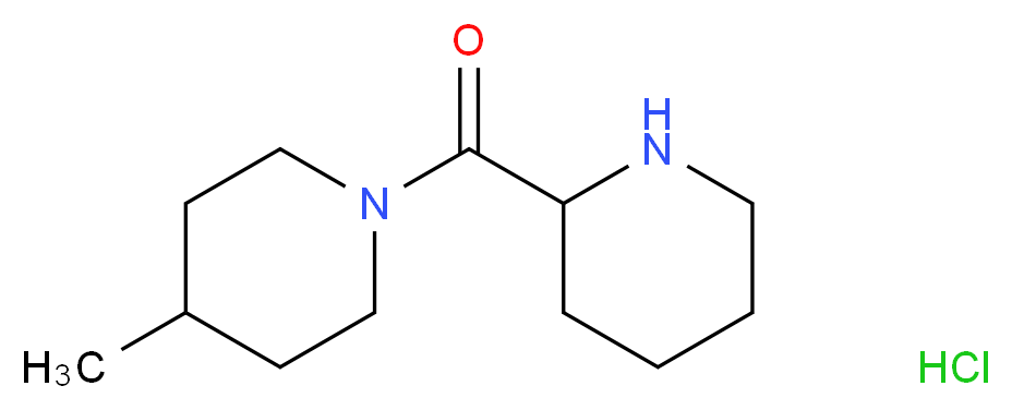 (4-Methyl-1-piperidinyl)(2-piperidinyl)methanone hydrochloride_Molecular_structure_CAS_690634-80-1)