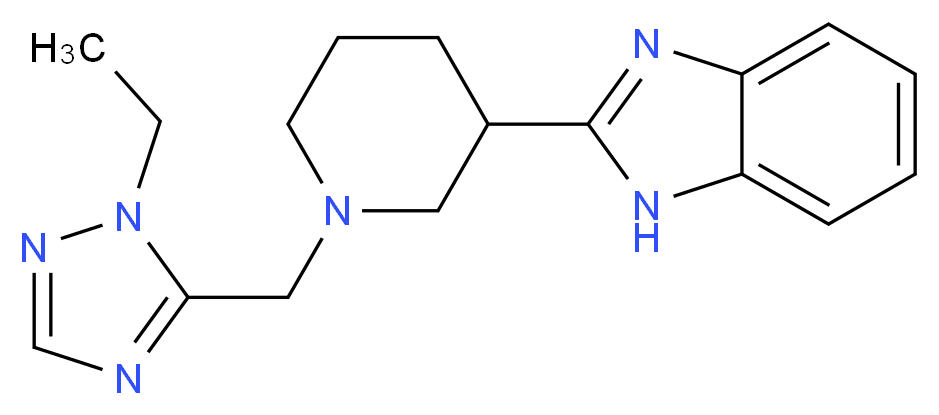 2-{1-[(1-ethyl-1H-1,2,4-triazol-5-yl)methyl]piperidin-3-yl}-1H-benzimidazole_Molecular_structure_CAS_)