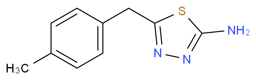 5-(4-Methylbenzyl)-1,3,4-thiadiazol-2-amine_Molecular_structure_CAS_)