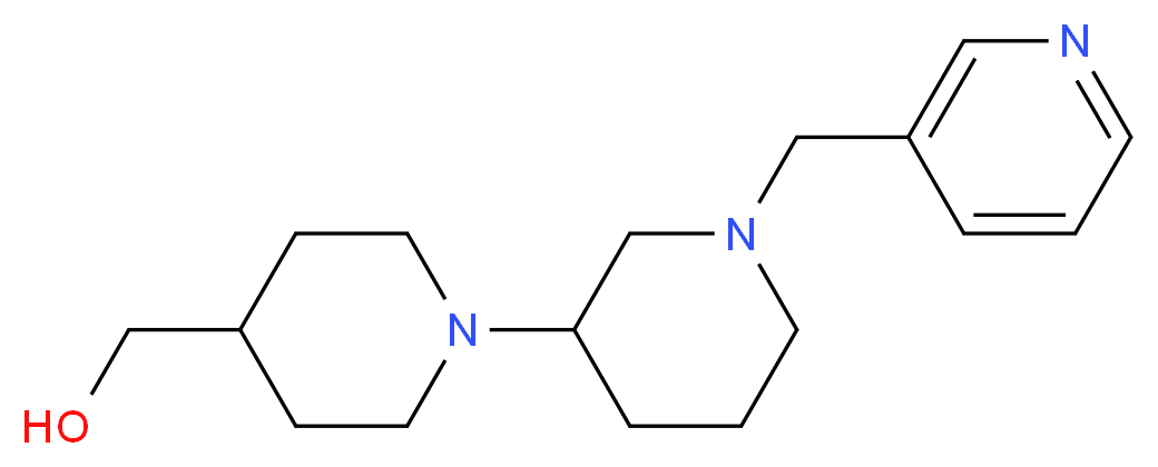 [1'-(3-pyridinylmethyl)-1,3'-bipiperidin-4-yl]methanol_Molecular_structure_CAS_)