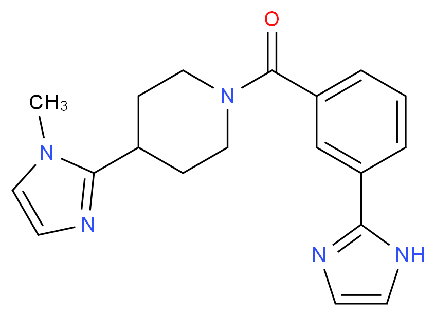 1-[3-(1H-imidazol-2-yl)benzoyl]-4-(1-methyl-1H-imidazol-2-yl)piperidine_Molecular_structure_CAS_)
