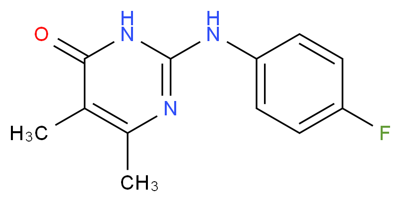 2-[(4-Fluorophenyl)amino]-5,6-dimethylpyrimidin-4(3H)-one_Molecular_structure_CAS_)