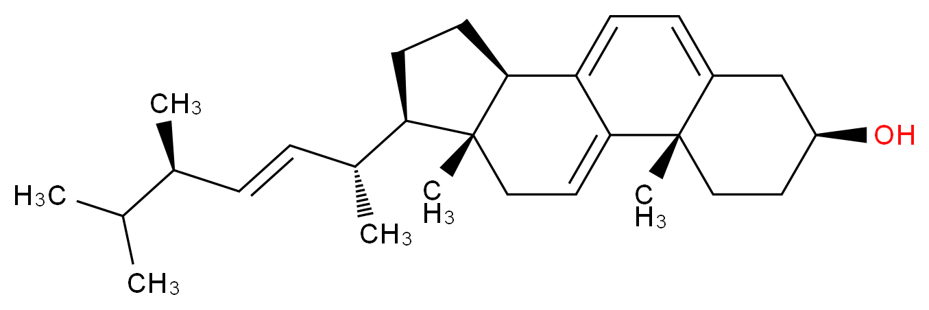 Ergosta-5,7,9(11),22-tetraen-3β-ol_Molecular_structure_CAS_516-85-8)