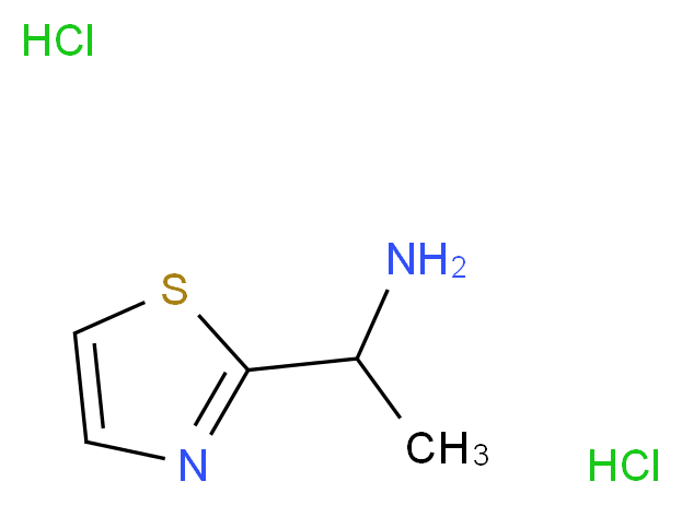 [1-(1,3-Thiazol-2-yl)ethyl]amine dihydrochloride_Molecular_structure_CAS_432047-36-4)