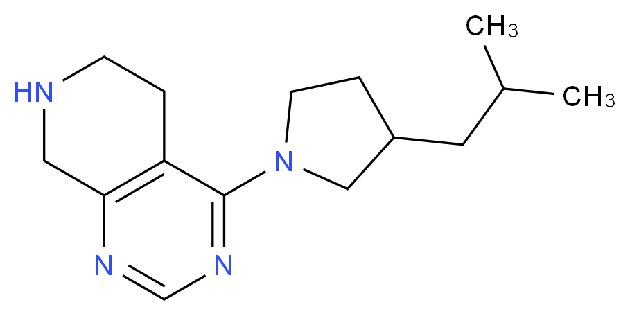 4-(3-isobutylpyrrolidin-1-yl)-5,6,7,8-tetrahydropyrido[3,4-d]pyrimidine_Molecular_structure_CAS_)