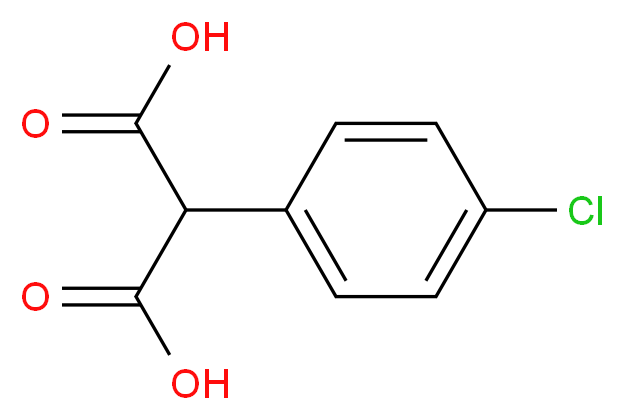 2-(4-chlorophenyl)malonic acid_Molecular_structure_CAS_19677-37-3)