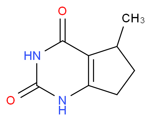 5-methyl-1H,2H,3H,4H,5H,6H,7H-cyclopenta[d]pyrimidine-2,4-dione_Molecular_structure_CAS_)