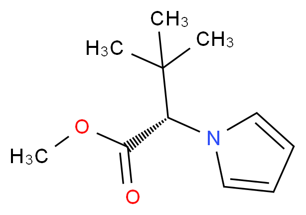 Methyl 3,3-dimethyl-2-(1H-pyrrol-1-yl)butanoate_Molecular_structure_CAS_)