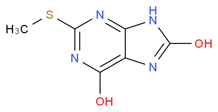 6,8-Dihydroxy-2-(methylthio)purine_Molecular_structure_CAS_14443-37-9)