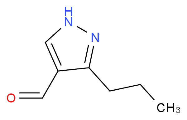 3-propyl-1H-pyrazole-4-carbaldehyde_Molecular_structure_CAS_681260-23-1)