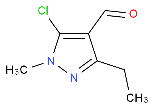 5-chloro-3-ethyl-1-methyl-1H-pyrazole-4-carbaldehyde_Molecular_structure_CAS_)