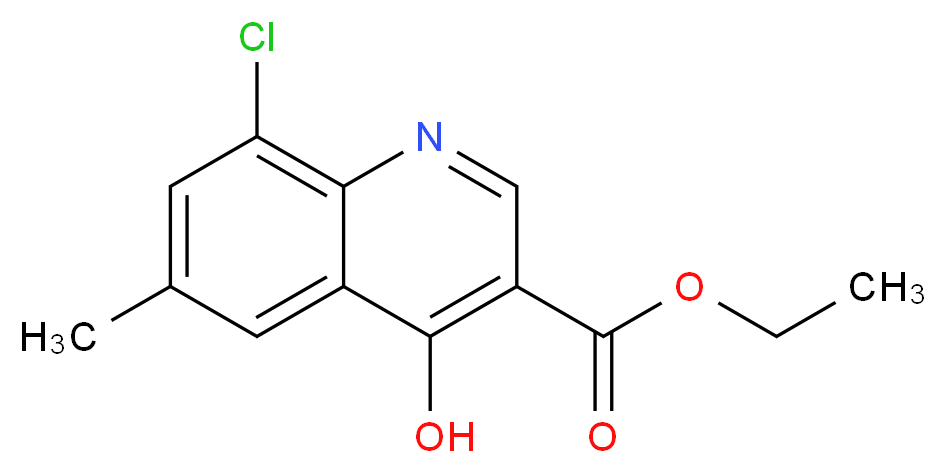 8-CHLORO-4-HYDROXY-6-METHYLQUINOLINE-3-CARBOXYLIC ACID ETHYL ESTER_Molecular_structure_CAS_338795-13-4)