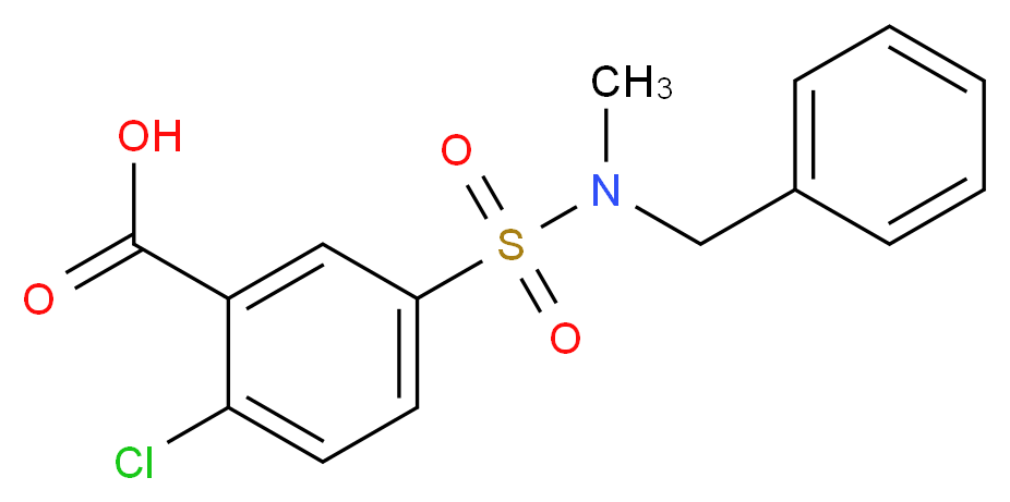 5-(Benzyl-methyl-sulfamoyl)-2-chloro-benzoic acid_Molecular_structure_CAS_)