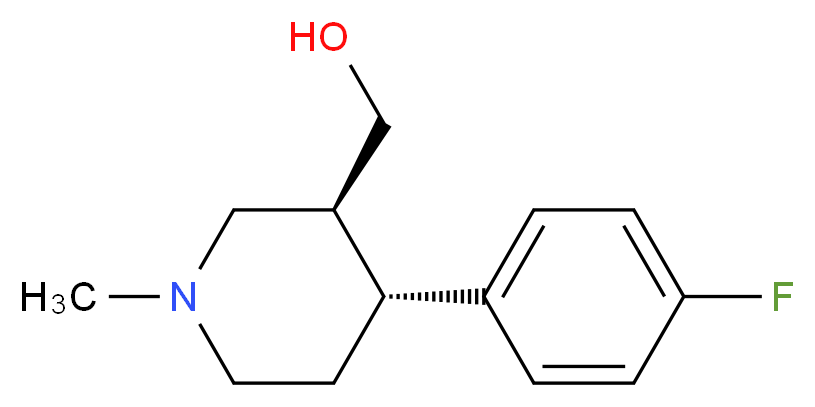 (3S,4R)-4-(4-Fluorophenyl)-1-Methyl-3-piperidineMethanol_Molecular_structure_CAS_105812-81-5)