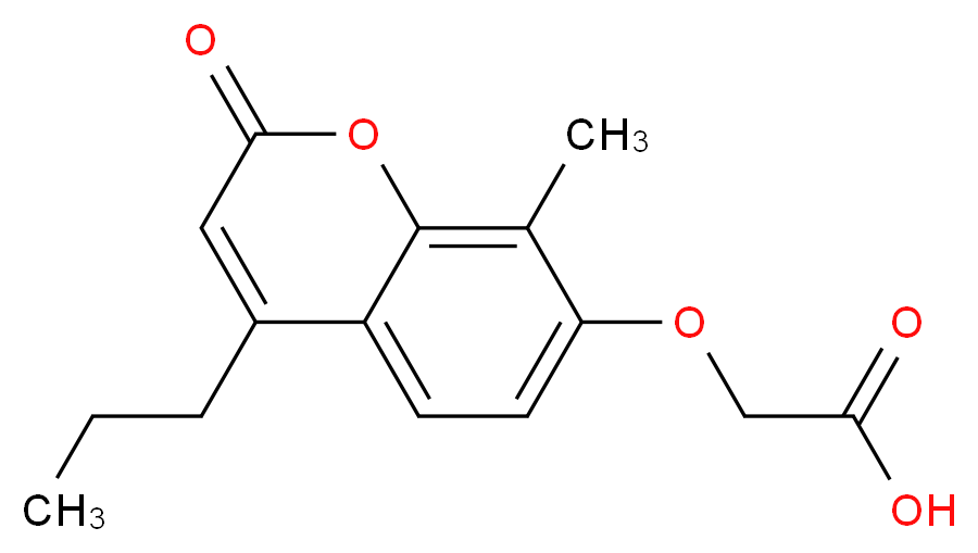 [(8-Methyl-2-oxo-4-propyl-2H-chromen-7-yl)oxy]-acetic acid_Molecular_structure_CAS_)