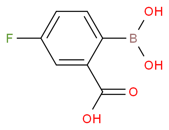 2-Carboxy-4-fluorophenylboronic acid_Molecular_structure_CAS_874290-63-8)