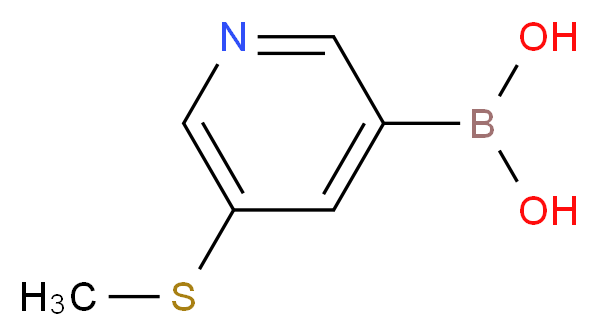 5-(Methylthio)pyridine-3-boronic acid_Molecular_structure_CAS_477251-98-2)