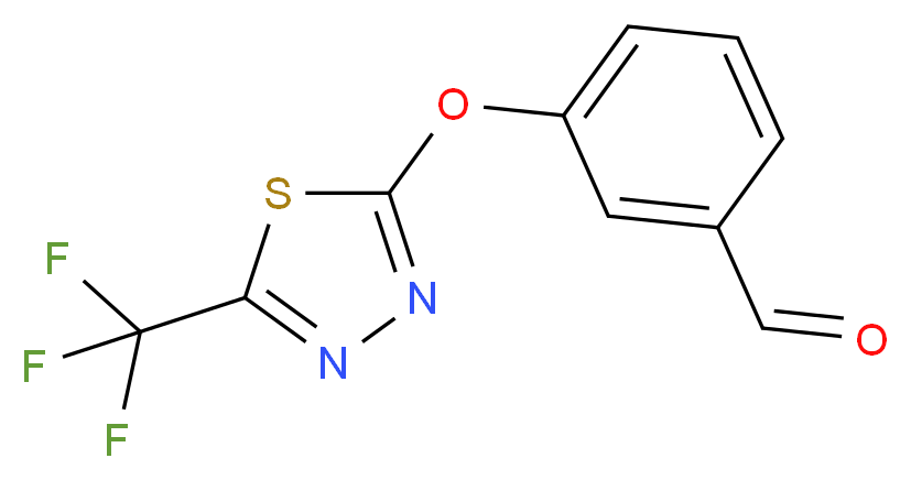 3-{[5-(Trifluoromethyl)-1,3,4-thiadiazol-2-yl]oxy}benzaldehyde_Molecular_structure_CAS_)