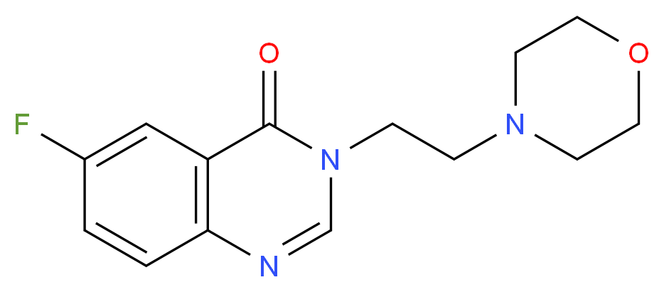 6-fluoro-3-(2-morpholin-4-ylethyl)quinazolin-4(3H)-one_Molecular_structure_CAS_)