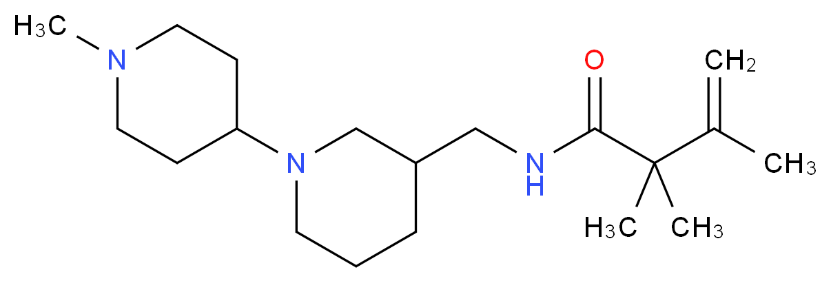 2,2,3-trimethyl-N-[(1'-methyl-1,4'-bipiperidin-3-yl)methyl]but-3-enamide_Molecular_structure_CAS_)