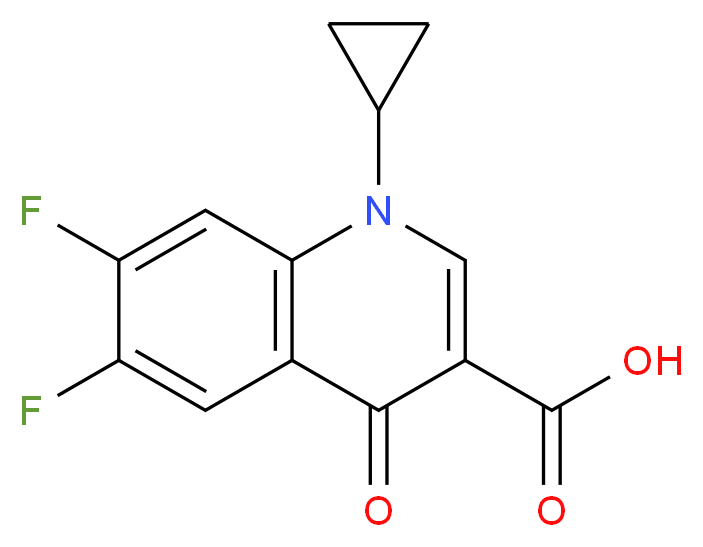 1-Cyclopropyl-6,7-difluoro-1,4-dihydro-4-oxoquinoline-3-carboxylic acid_Molecular_structure_CAS_93107-30-3)