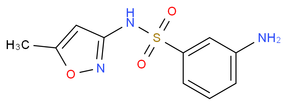 3-amino-N-(5-methyl-1,2-oxazol-3-yl)benzene-1-sulfonamide_Molecular_structure_CAS_)