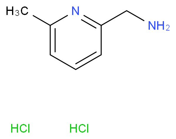 (6-Methylpyridin-2-yl)methanamine dihydrochloride_Molecular_structure_CAS_858838-82-1)