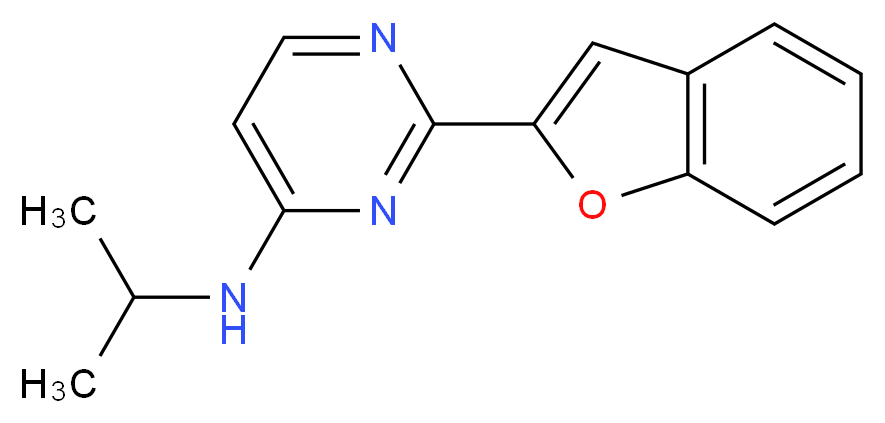 2-(1-benzofuran-2-yl)-N-isopropylpyrimidin-4-amine_Molecular_structure_CAS_)