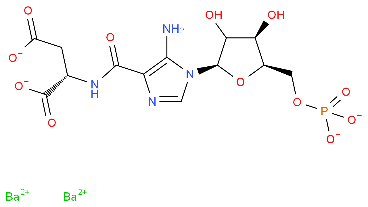 N-Succinyl-5-aminoimidazole-4-carboxamide Ribose 5'-Phosphate Dibarium Salt_Molecular_structure_CAS_6057-44-9)