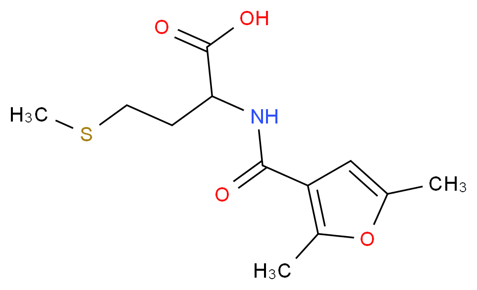 2-[(2,5-Dimethyl-furan-3-carbonyl)-amino]-4-methylsulfanyl-butyric acid_Molecular_structure_CAS_318466-02-3)