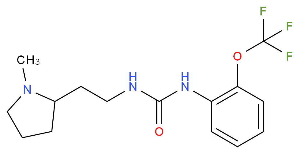 N-[2-(1-methylpyrrolidin-2-yl)ethyl]-N'-[2-(trifluoromethoxy)phenyl]urea_Molecular_structure_CAS_)