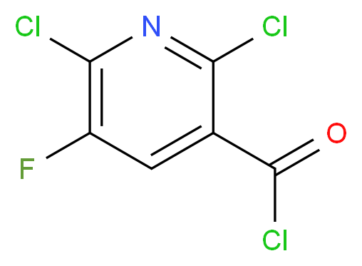 2,6-Dichloro-5-fluoronicotinoyl chloride_Molecular_structure_CAS_96568-02-4)