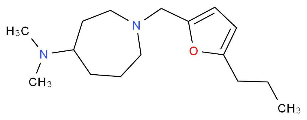 N,N-dimethyl-1-[(5-propyl-2-furyl)methyl]-4-azepanamine_Molecular_structure_CAS_)