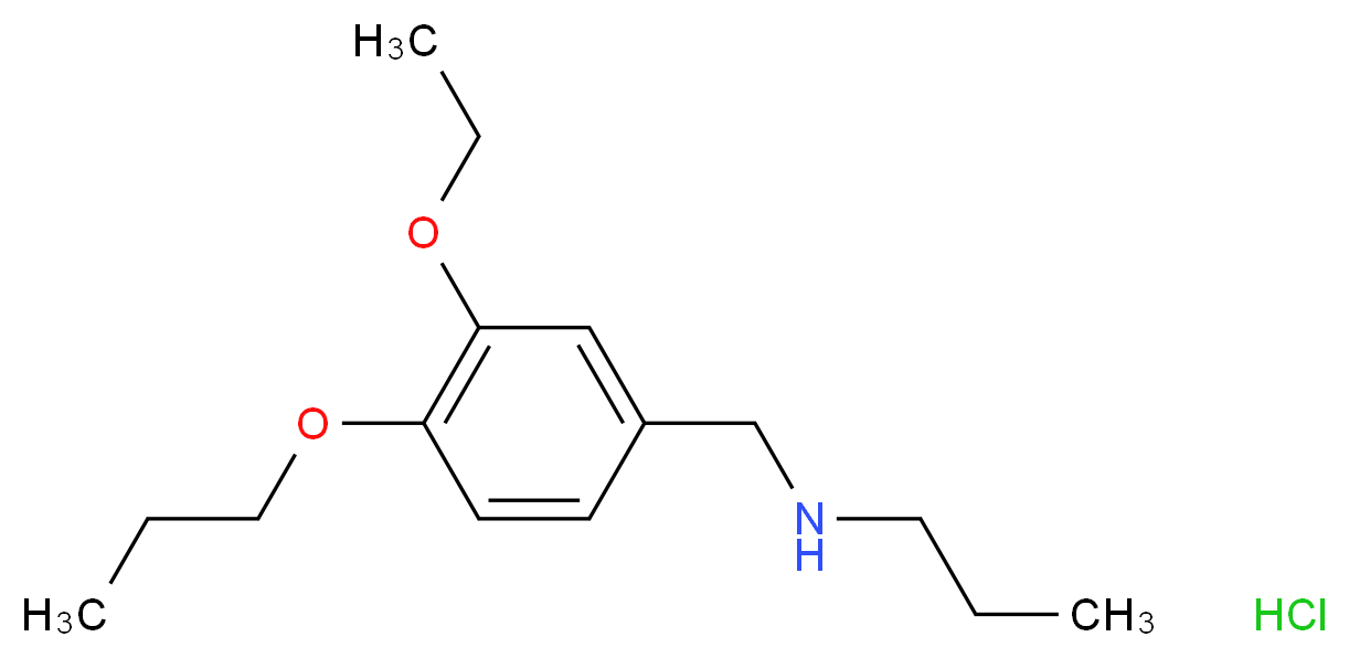 N-(3-ethoxy-4-propoxybenzyl)-N-propylamine hydrochloride_Molecular_structure_CAS_)
