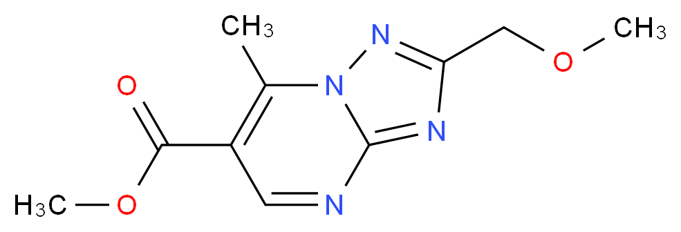methyl 2-(methoxymethyl)-7-methyl-[1,2,4]triazolo[1,5-a]pyrimidine-6-carboxylate_Molecular_structure_CAS_)