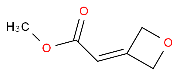 Methyl 2-(3-oxetanylidene)acetate_Molecular_structure_CAS_1105665-34-6)