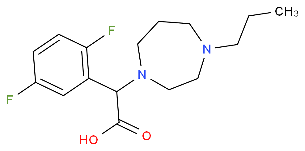 (2,5-difluorophenyl)(4-propyl-1,4-diazepan-1-yl)acetic acid_Molecular_structure_CAS_)