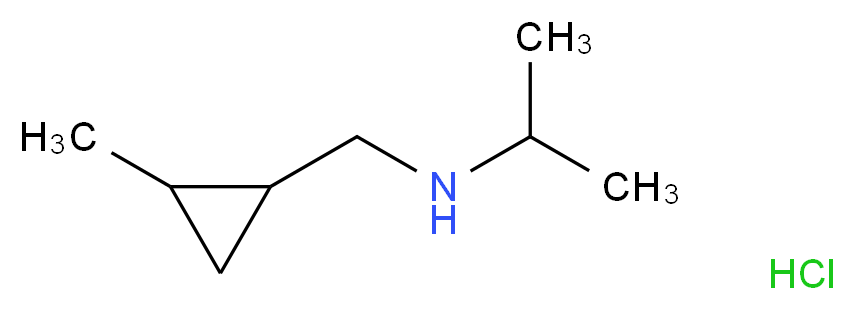 [(2-methylcyclopropyl)methyl](propan-2-yl)amine hydrochloride_Molecular_structure_CAS_)