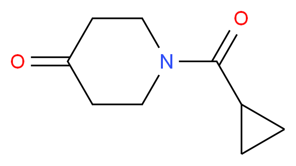 1-cyclopropanecarbonylpiperidin-4-one_Molecular_structure_CAS_)