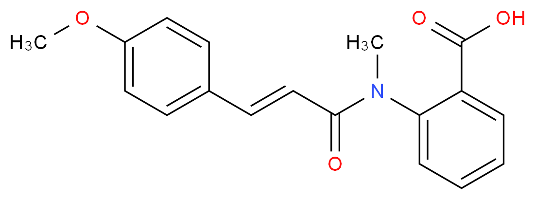 2-{[3-(4-Methoxy-phenyl)-acryloyl]-methyl-amino}-benzoic acid_Molecular_structure_CAS_)