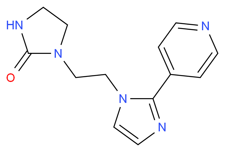 1-[2-(2-pyridin-4-yl-1H-imidazol-1-yl)ethyl]imidazolidin-2-one_Molecular_structure_CAS_)