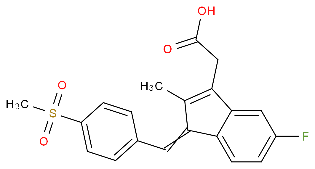 Sulindac sulfone_Molecular_structure_CAS_59864-04-9)