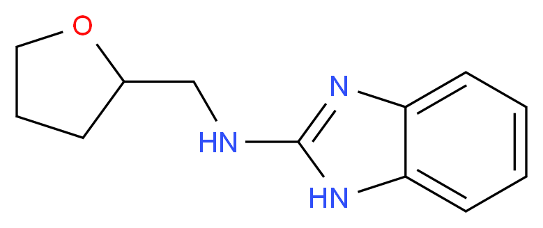 N-(Tetrahydrofuran-2-ylmethyl)-1H-benzimidazol-2-amine_Molecular_structure_CAS_)