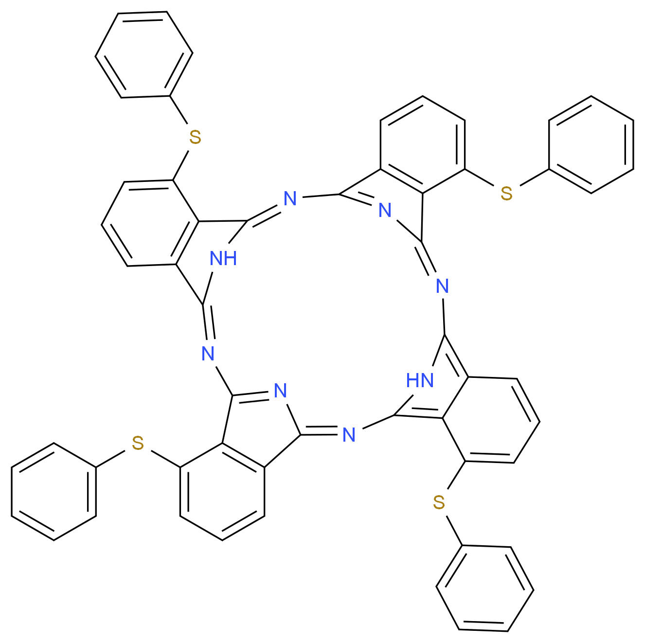 1,8,15,22-Tetrakis(phenylthio)-29H,31H-phthalocyanine_Molecular_structure_CAS_77492-98-9)