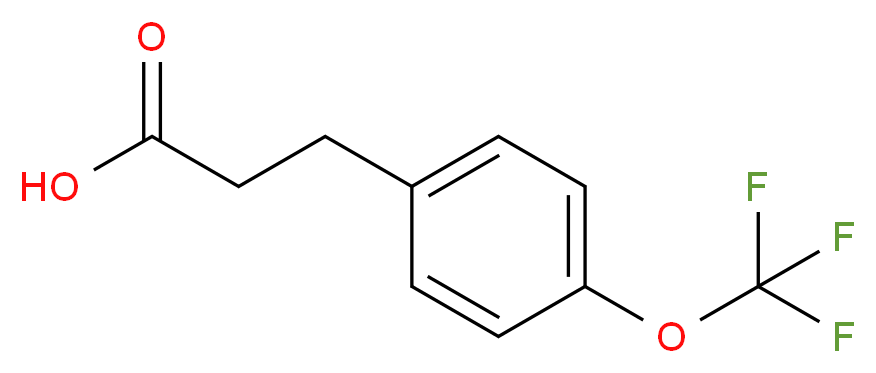 3-[4-(Trifluoromethoxy)phenyl]propanoic acid_Molecular_structure_CAS_)