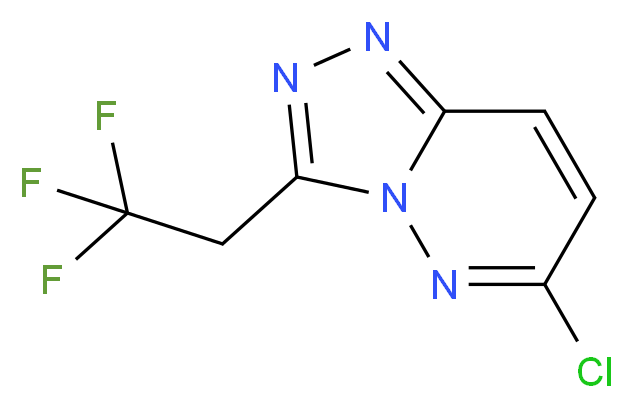 6-chloro-3-(2,2,2-trifluoroethyl)-[1,2,4]triazolo[4,3-b]pyridazine_Molecular_structure_CAS_)