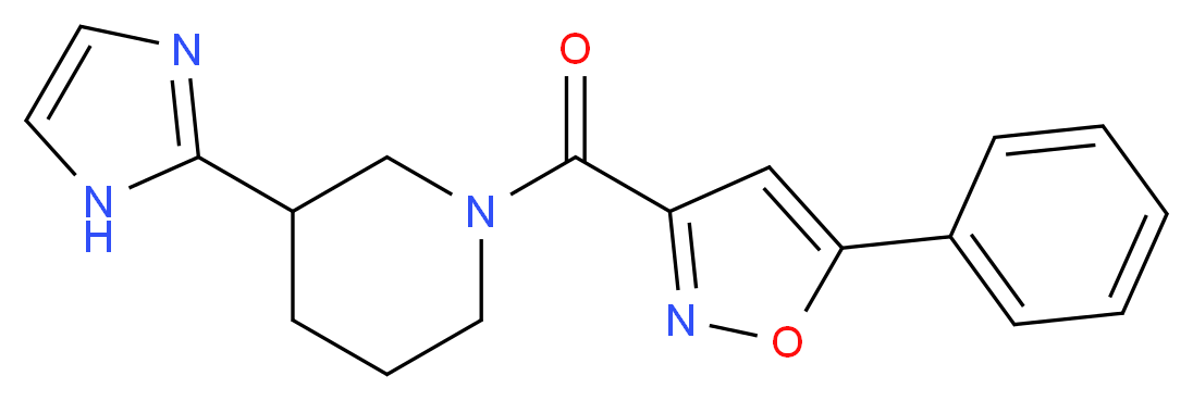 3-(1H-imidazol-2-yl)-1-[(5-phenyl-3-isoxazolyl)carbonyl]piperidine_Molecular_structure_CAS_)