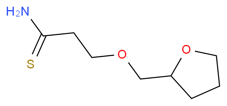 3-(tetrahydrofuran-2-ylmethoxy)propanethioamide_Molecular_structure_CAS_)