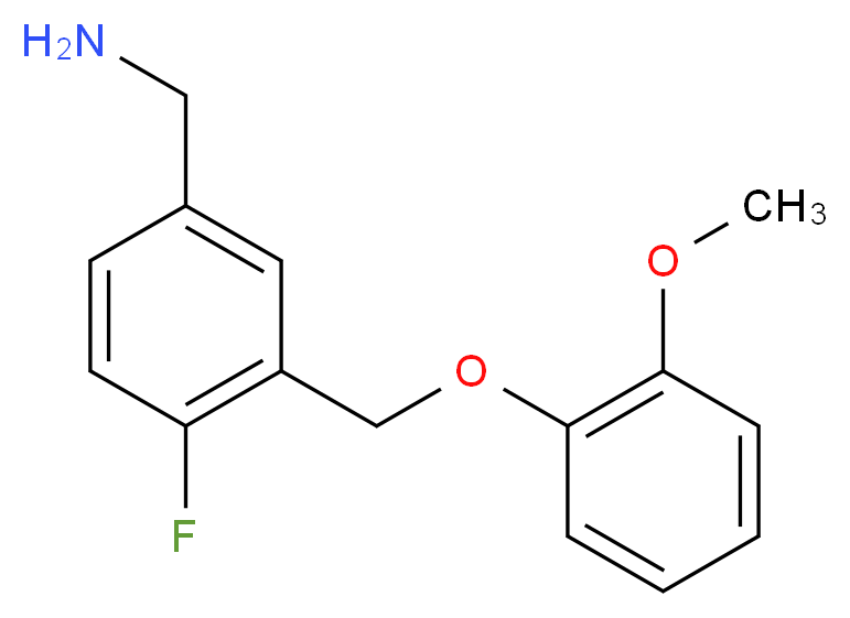 [4-fluoro-3-(2-methoxyphenoxymethyl)phenyl]methanamine_Molecular_structure_CAS_)